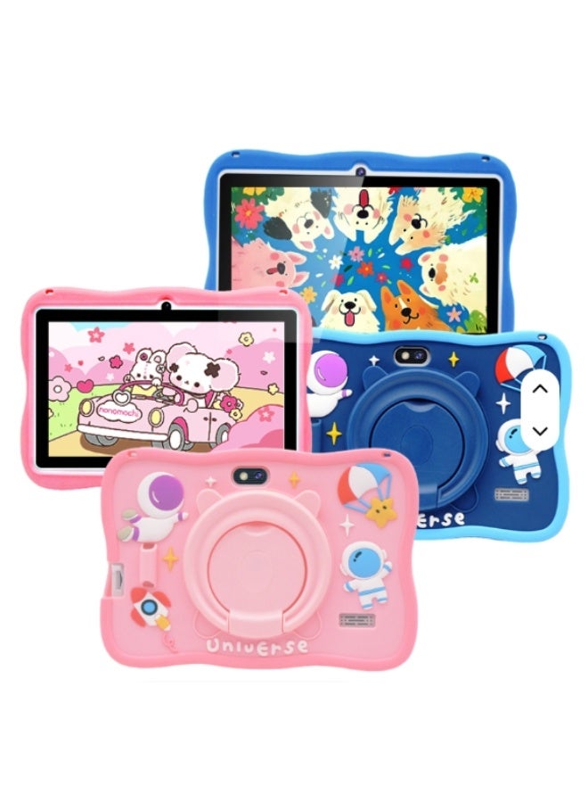 Smartbarry B80 Kids Tablet 7-Inch HD |Tablet-Android 15.0, 3200mAh Battery with Protective Cover, 4GB+128GB Memory | WiFi, Dual Camera, Parental Control, Durable Shockproof Case | Educational Kids Study Tab I Pink Color - Image 3